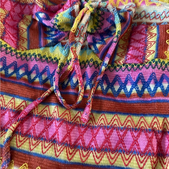 NWT Good People Design Embroidered Rainbow Midi Dress Sizs Medium - Picture 12 of 13